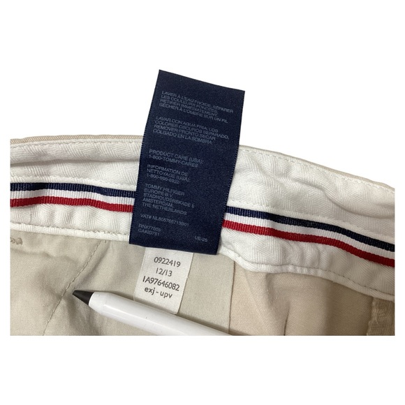 Tommy Hilfiger Women's Beige Straight Leg Relaxed Fit Mid Rise Khaki Pants Sz 10 - Picture 12 of 16